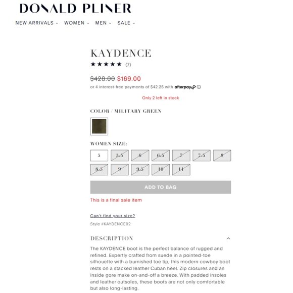 Donald Pliner KADANCE Boots - Picture 2 of 7